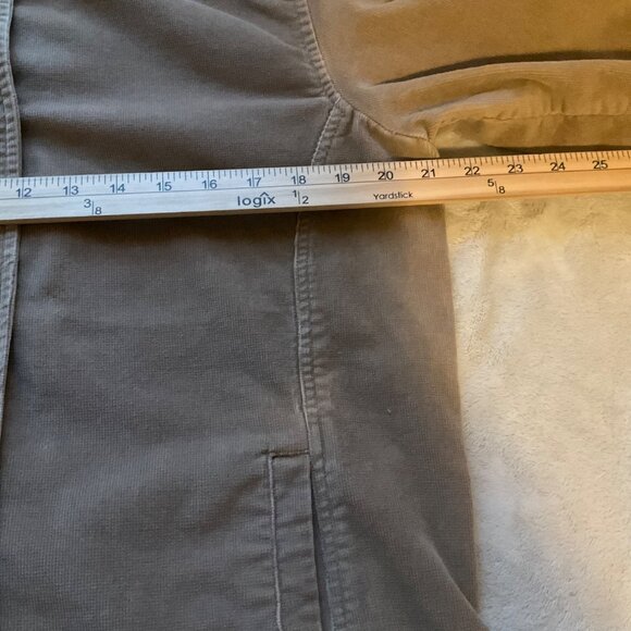 Vintage 90's Bill Blass Womens Medium Shacket Jacket Tan Beige Corduroy Y2K*Read - Picture 5 of 13